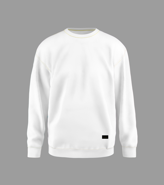 PLAIN WHITE SWEATSHIRT