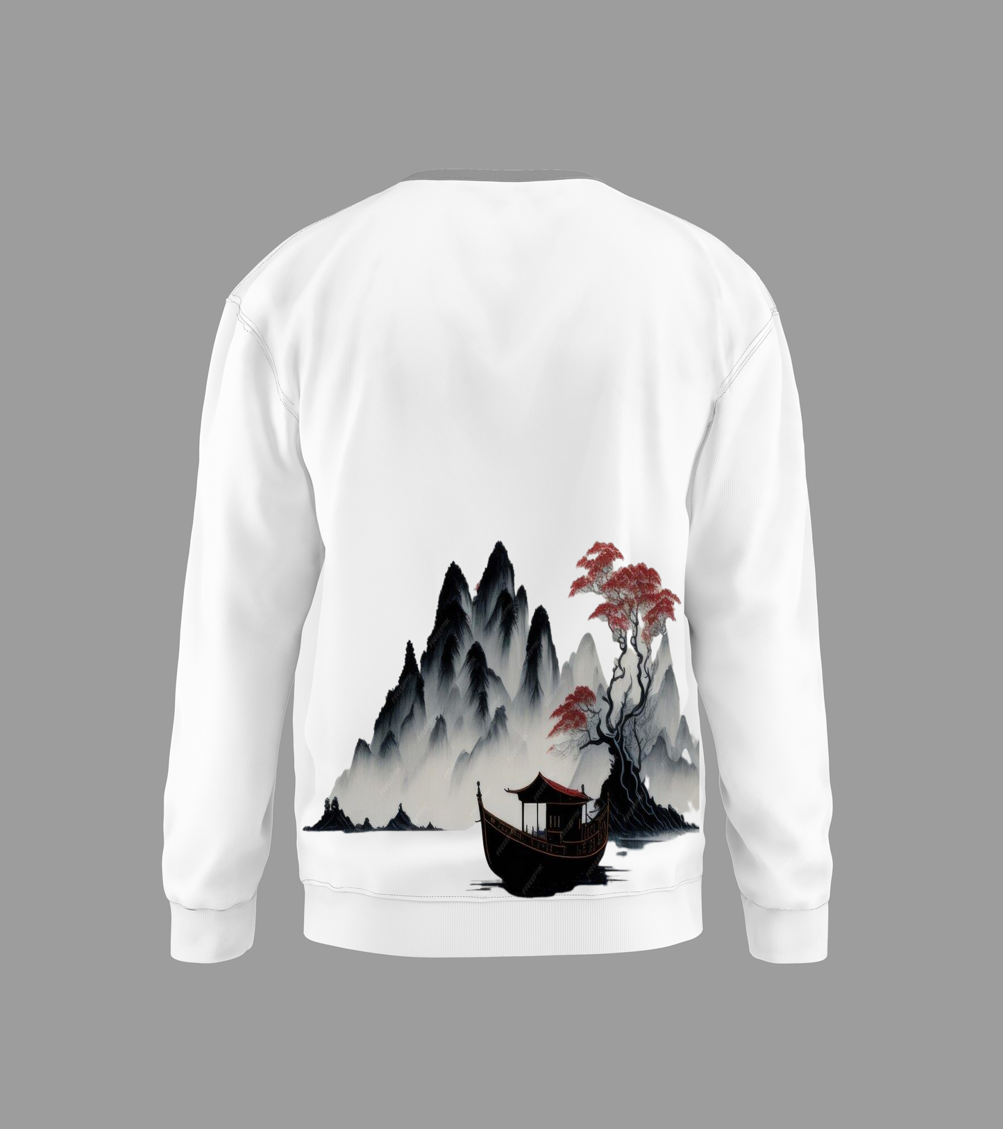 NATURE'S EDGE WHITE SWEATSHIRT